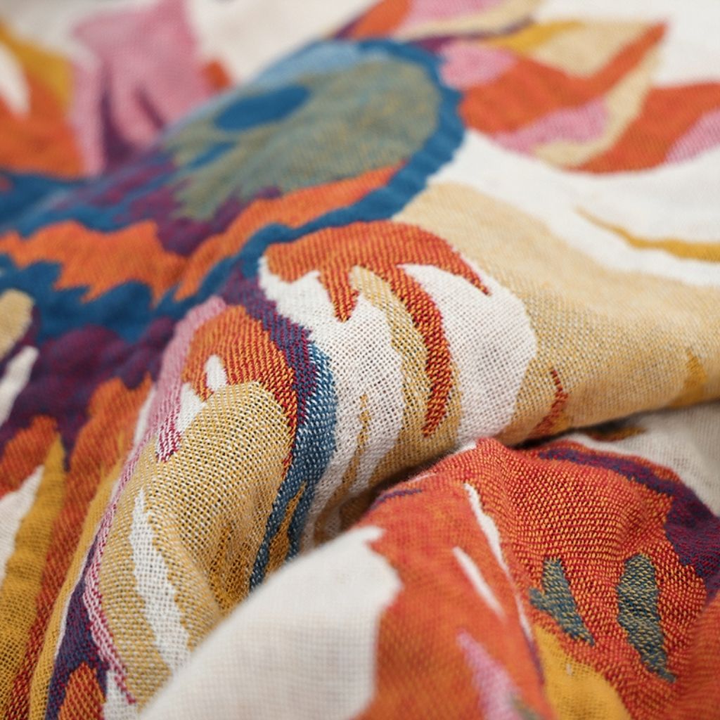 Multi purpose cotton gauze quilt suitable for bedding throw and versatile home use