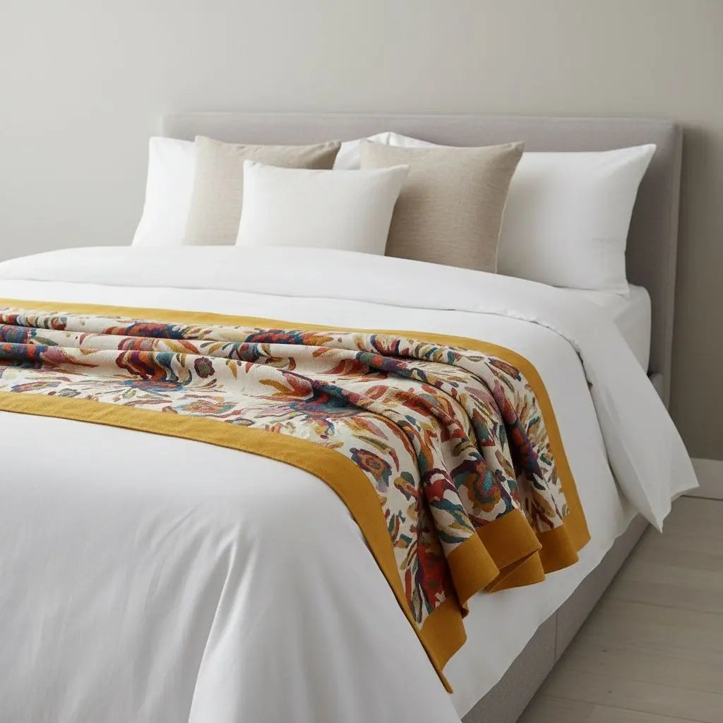 Soft cotton gauze towel quilt showing detailed weave texture and natural fiber construction