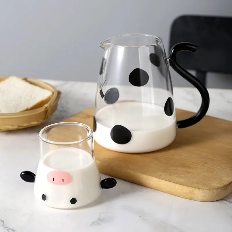 Udderly Glass Kettle & Cup Set Inovessa