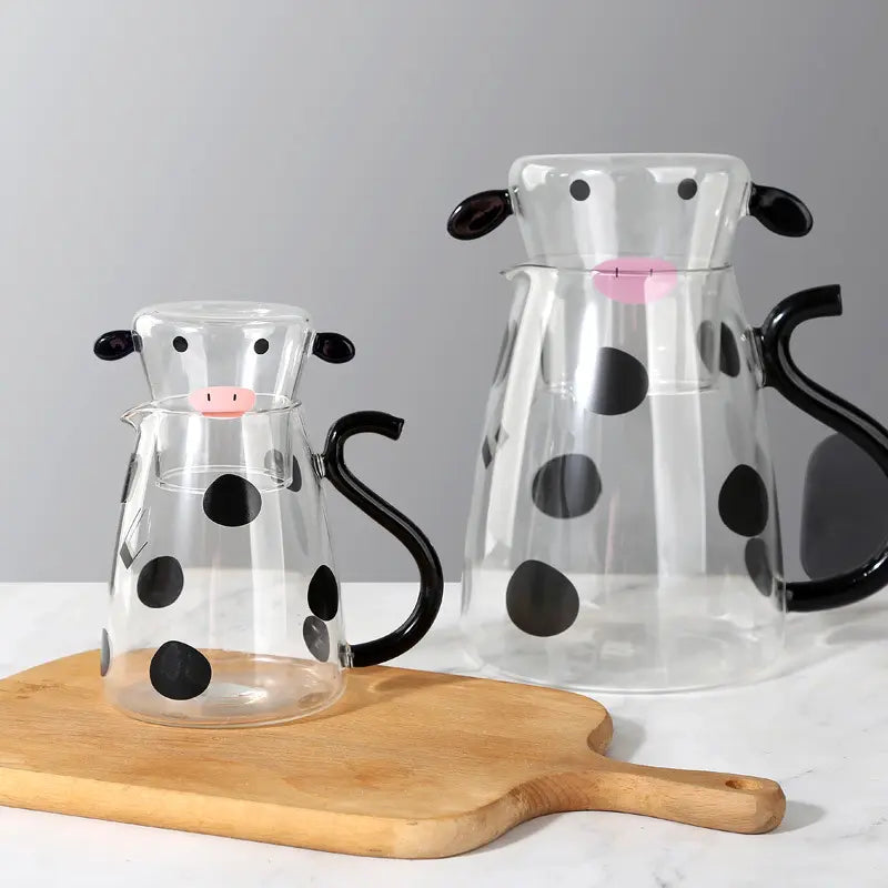Udderly Glass Kettle & Cup Set Inovessa