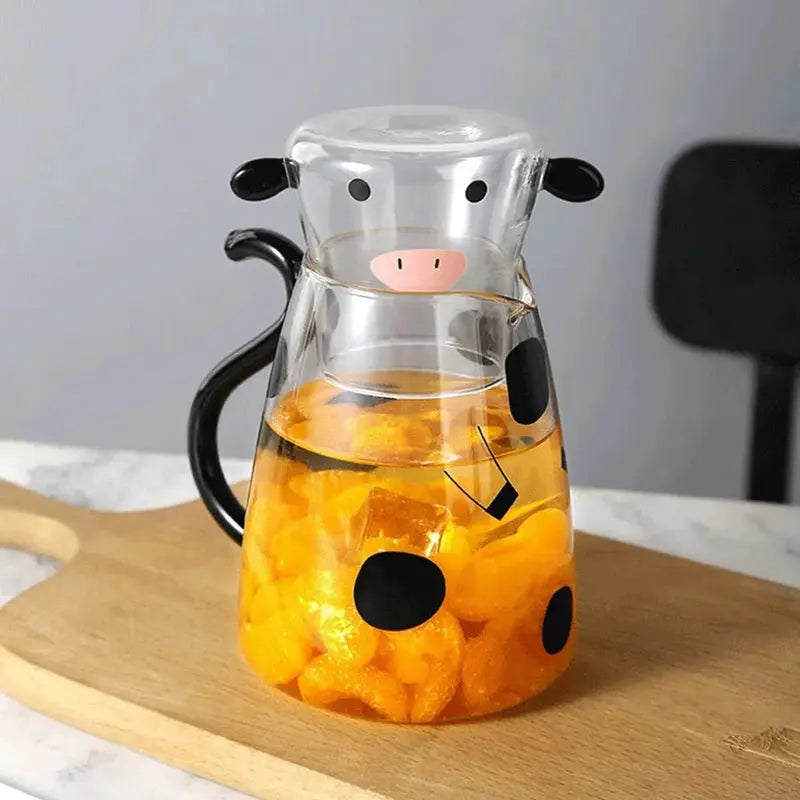 Udderly Glass Kettle & Cup Set Inovessa