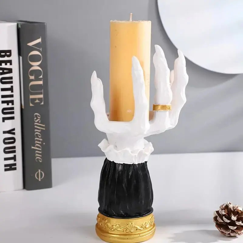 Salem Witch Hand Candle Holder Inovessa