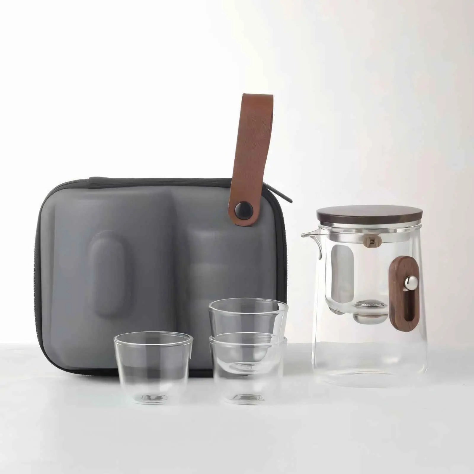 ZenVoyage Travel Glass Tea Set Inovessa