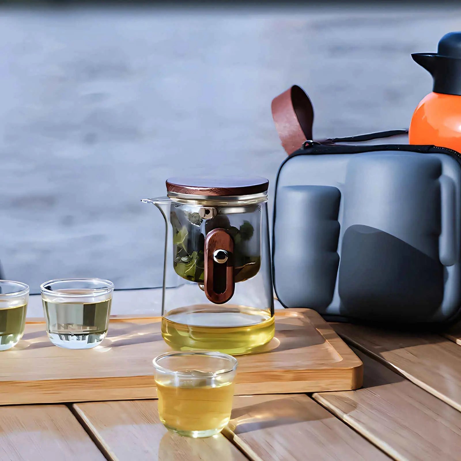 ZenVoyage Travel Glass Tea Set Inovessa