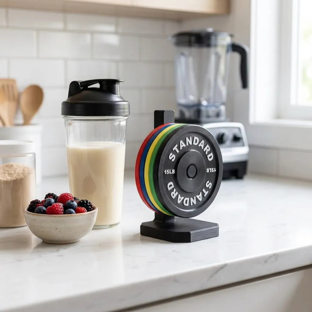 Weightlifting Plate Coaster Set | Gym Gift for Fitness Lovers