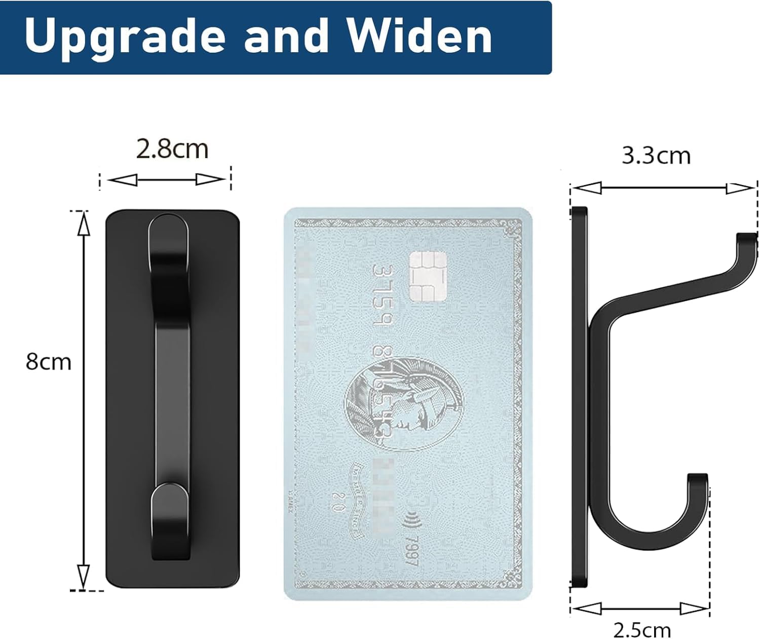 Novera Stainless Steel Adhesive Hooks