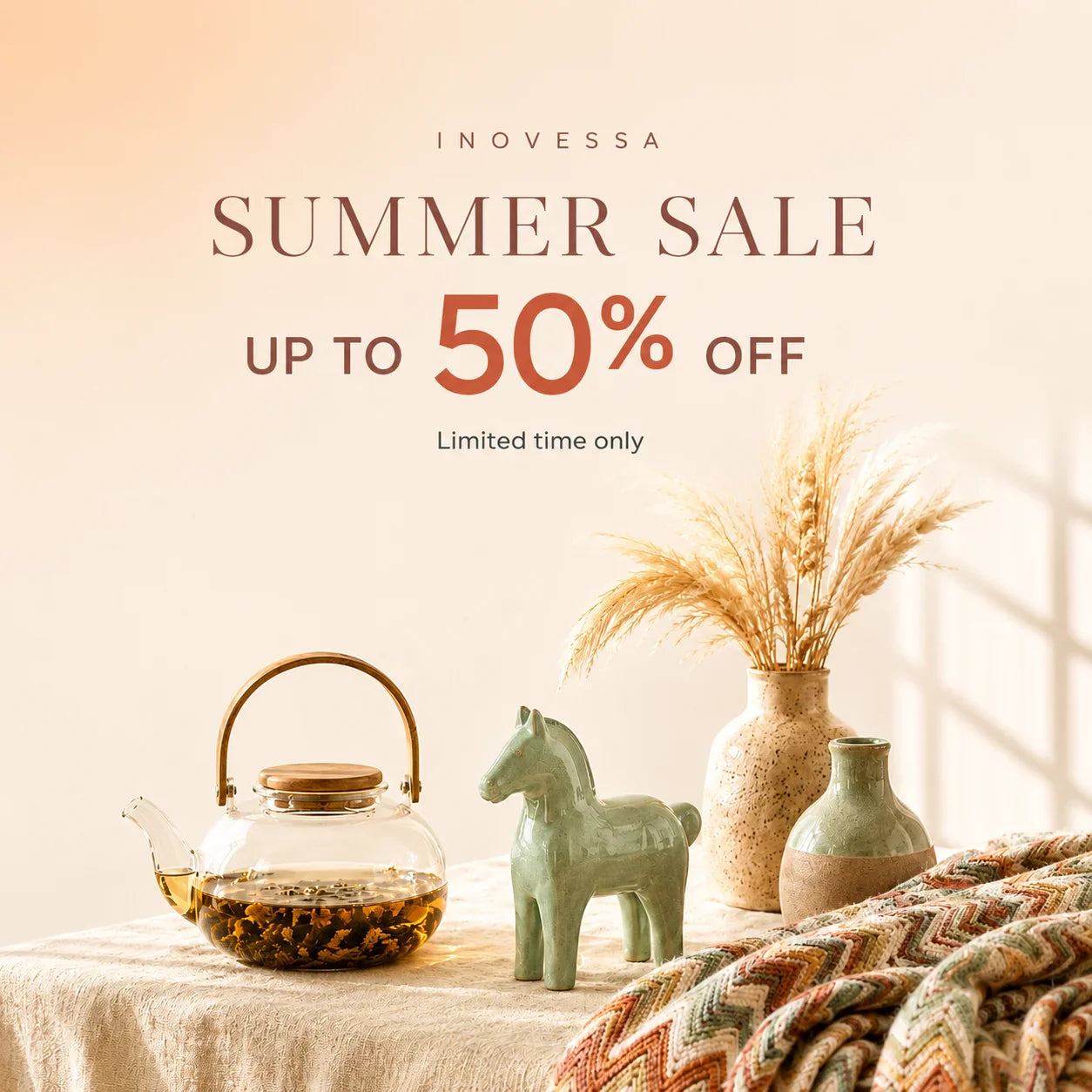 SUMMER SALE — UP TO 50% OFF