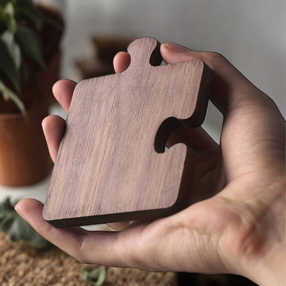 Alderon Walnut Puzzle Cup Coasters