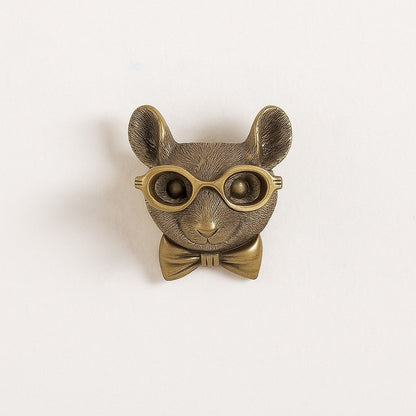 animal head decor, bronze wall art, decorative animal heads