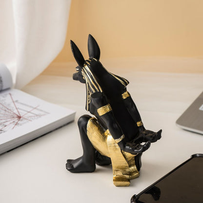 Anubis Egyptian Wine Bottle Holder