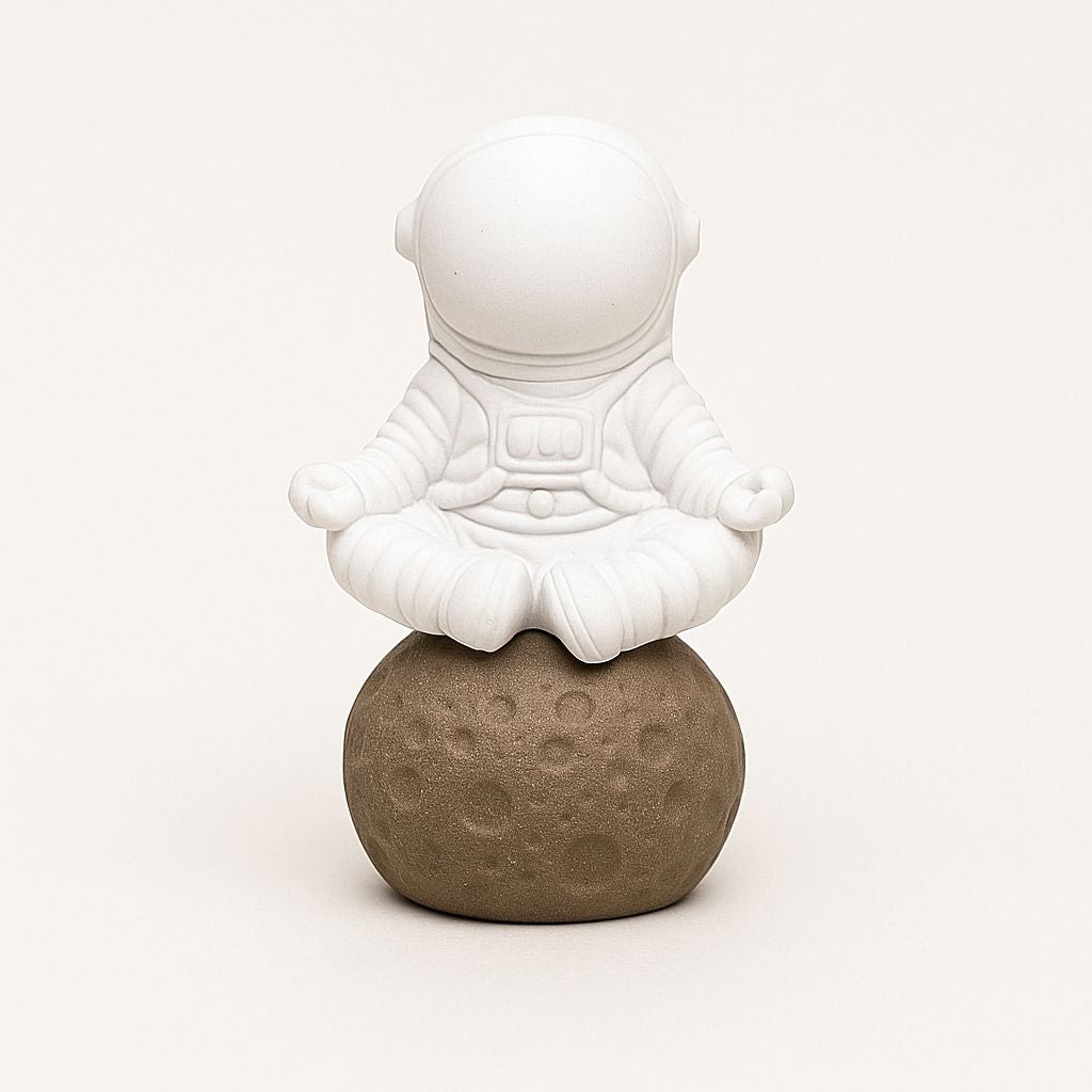 Handmade purple clay astronaut tea pet zisha figurine moon base ornament chinese tea table decoration 