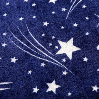Constellation flannel throw with starry celestial pattern for bedroom comfort