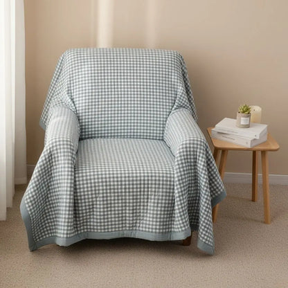 Cotton throw blanket available in multiple sizes for customized bedroom comfort solutions