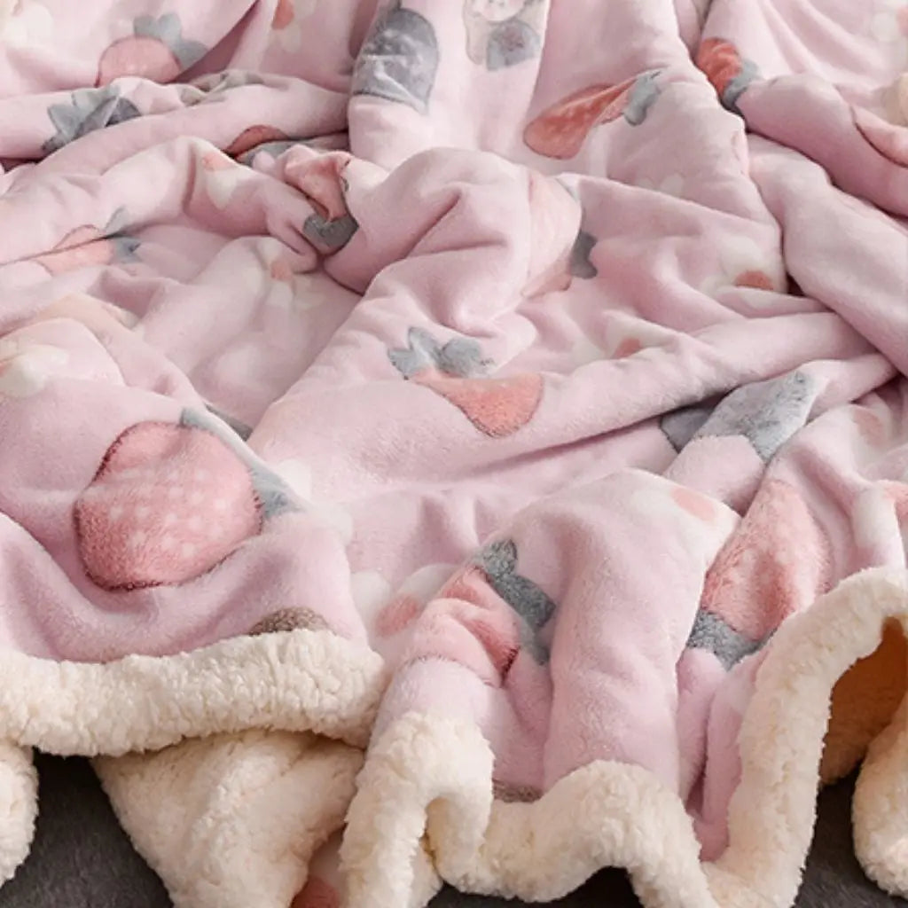 Double winter bedding polyester fabric thick material for bedroom decor