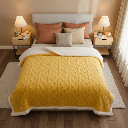  Year round polyester blanket with durable construction for all season use