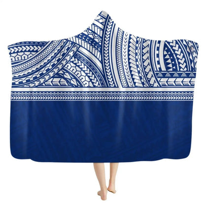 Turtle design hooded blanket in flannel fabric with boho inspired geometric border details