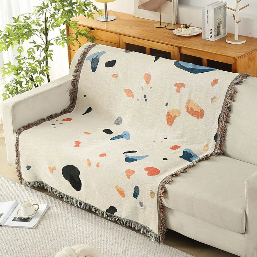 Portable camping blanket with starry sky pattern ideal for outdoor activities and travel