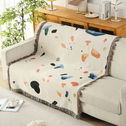 Portable camping blanket with starry sky pattern ideal for outdoor activities and travel