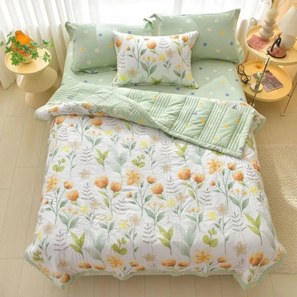  Breathable cotton bedding ideal for relaxed lounging and daily summer comfort use