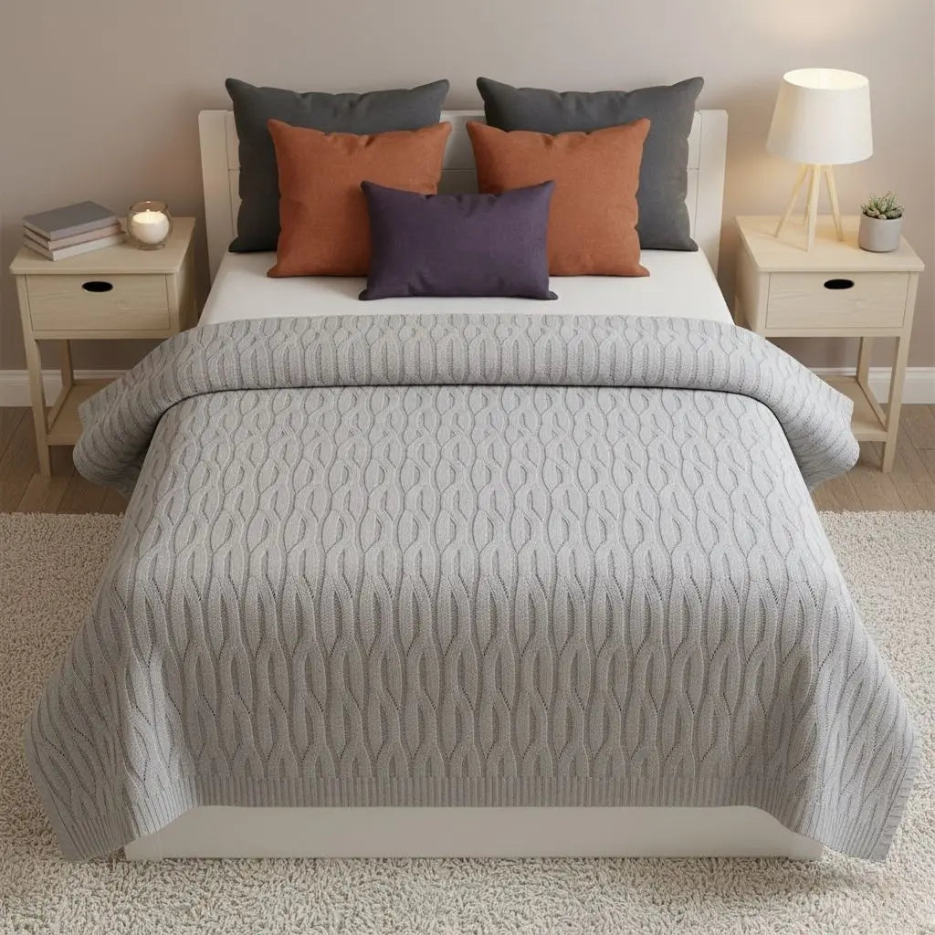 Natural bamboo fiber blanket organic throw eco conscious bedding plant based textile