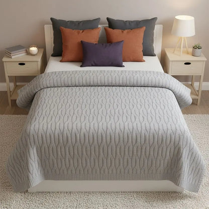 Natural bamboo fiber blanket organic throw eco conscious bedding plant based textile