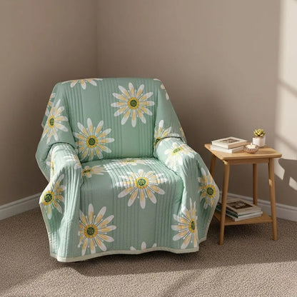 Cotton summer cover with delicate pattern bringing fresh design to warm weather bedding