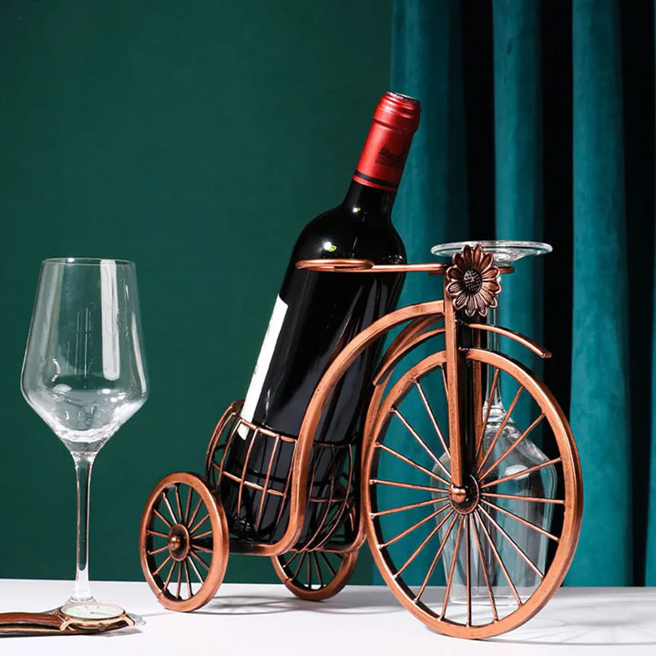 Brix Tricycle Wine Bottle & Glass Holder