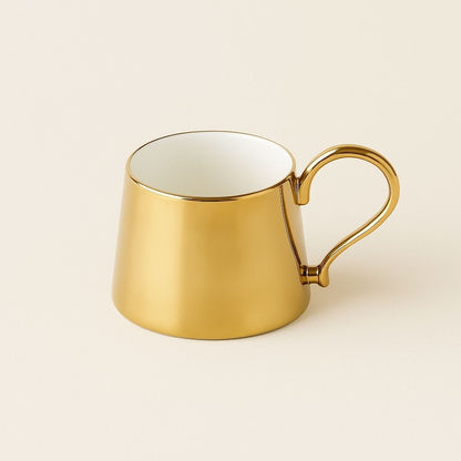 Ceramic Coffee Cup - Electroplated Reflective Finish 