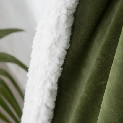 Crystal cashmere bedroom throw with smooth surface and layered softness