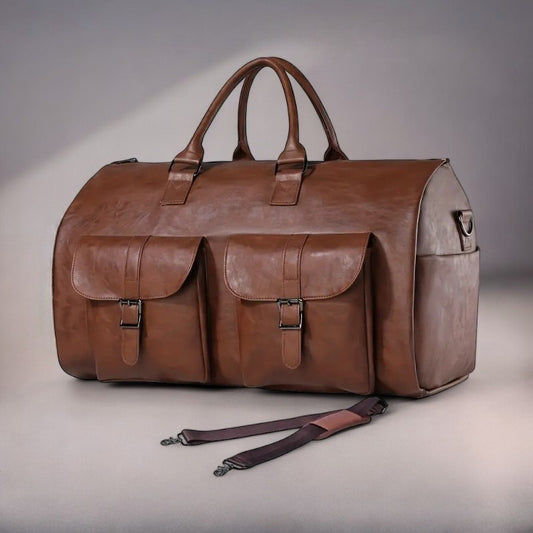 EminenceCarrier™ - Luxe Leather Duffle Bag