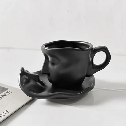 EternalLove™ - Ceramic Kissing Coffee Cup and Saucer Set