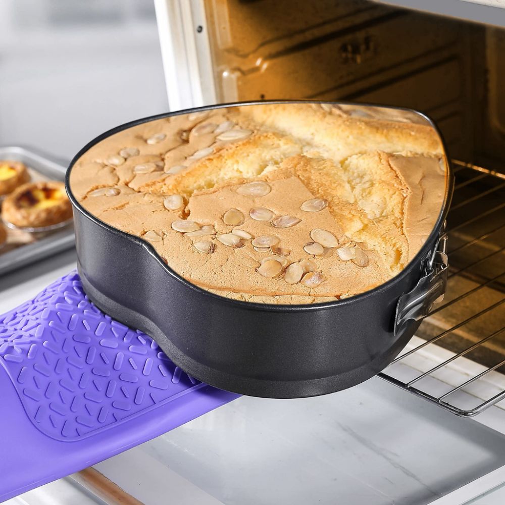 Small heart shaped pan ideal for mini cheesecakes brownies and giftable baked treats