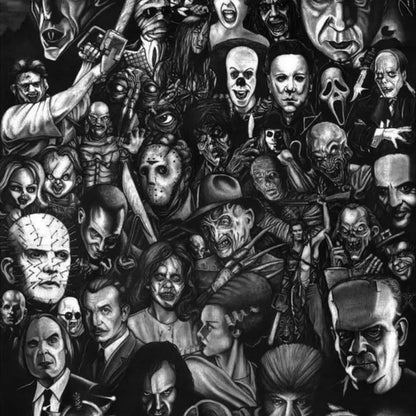 Full size horror fleece blanket with thick double layer construction for bedroom warmth and comfort