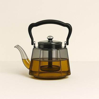 Flix Halcyon Heat-Resistant Glass Teapot With Infuser