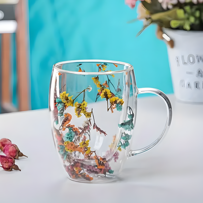 FloralGlow Glass - Mug