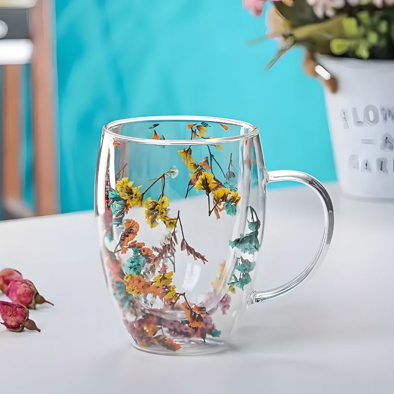 FloralGlow Glass - Mug
