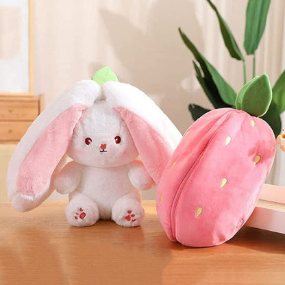 FruityBun™ - Carrot Strawberry Plush Cuddle Bunny