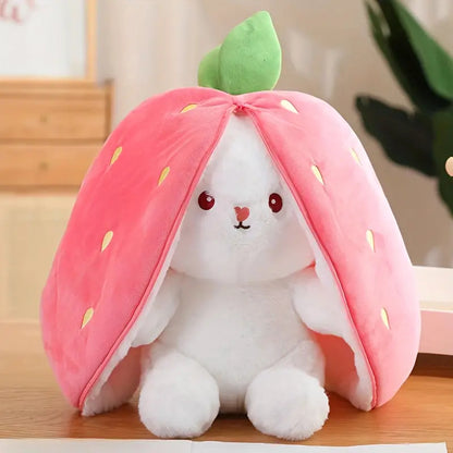 FruityBun™ - Carrot Strawberry Plush Cuddle Bunny