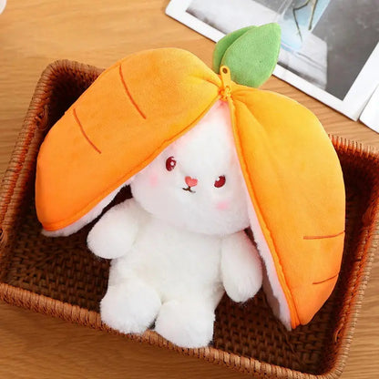 FruityBun™ - Carrot Strawberry Plush Cuddle Bunny