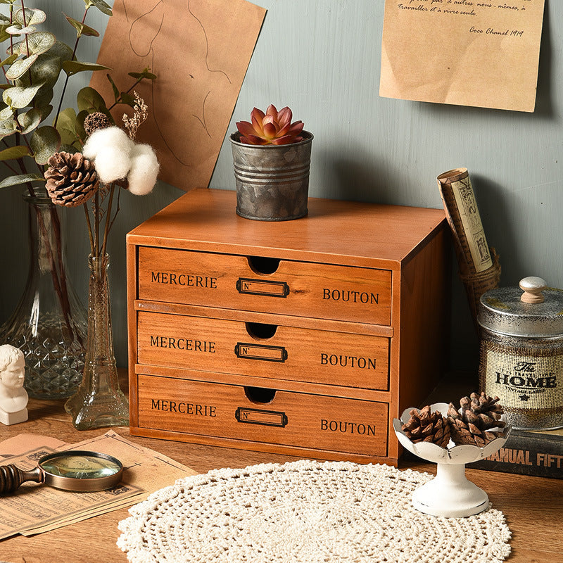 Heritage Vintage Wooden Storage Drawer