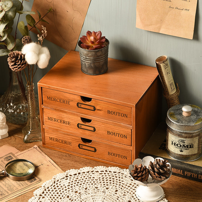 Heritage Vintage Wooden Storage Drawer