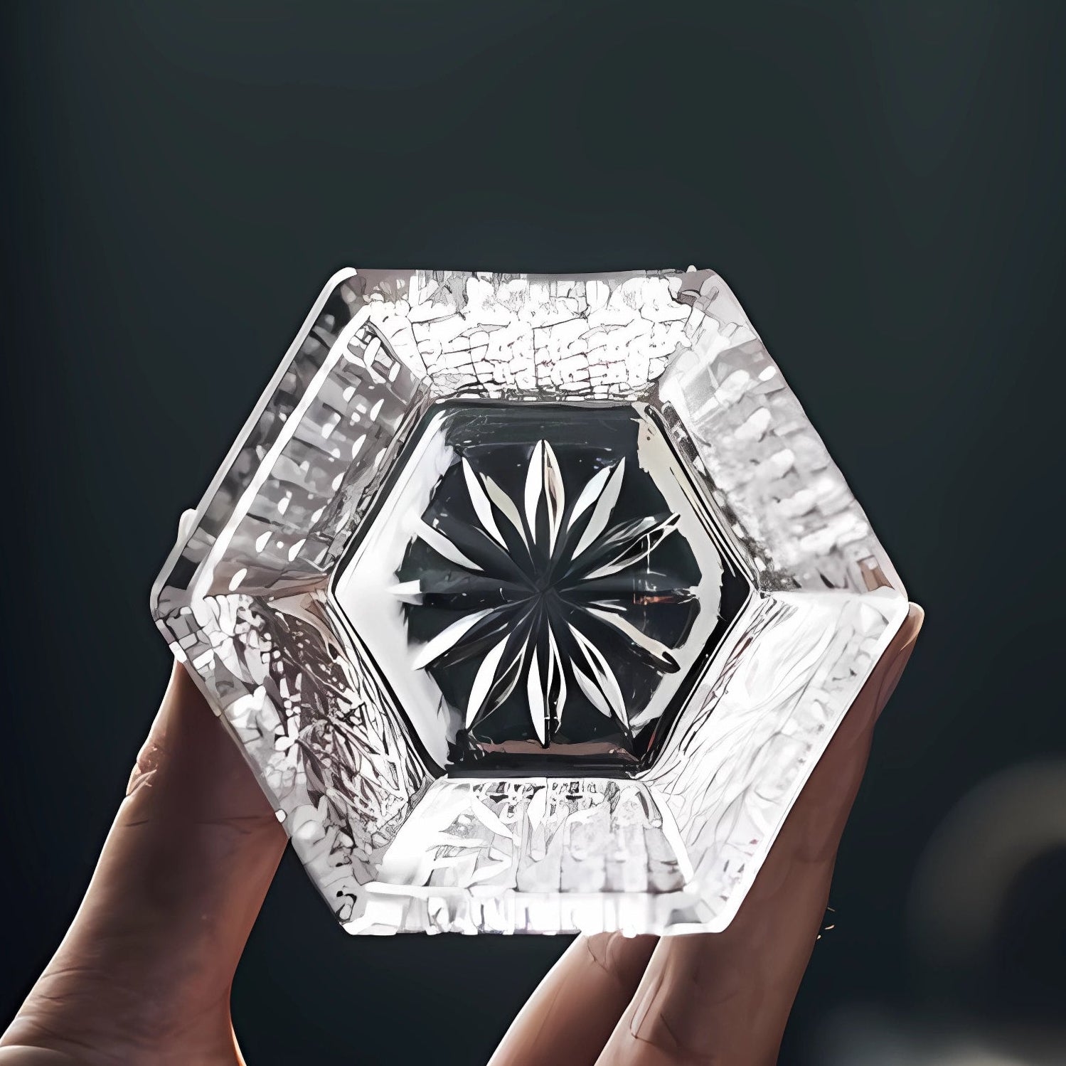 Bret Crystal Hexagonal Glass