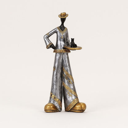  Handcrafted jazz sculpture figurine with intricate details ideal for music themed home decor accents