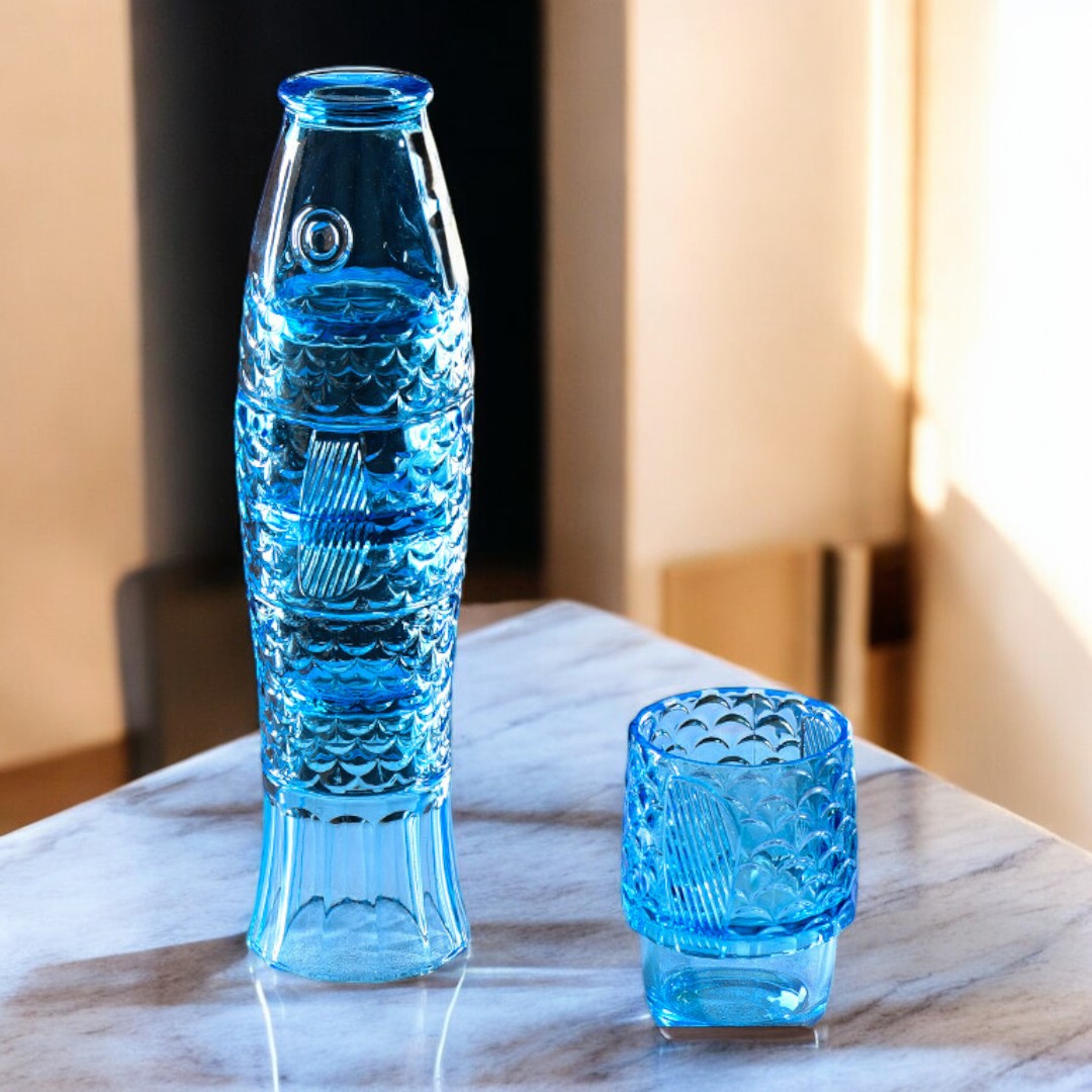 Koi Harmony Stackable 4 Glass Cups Set