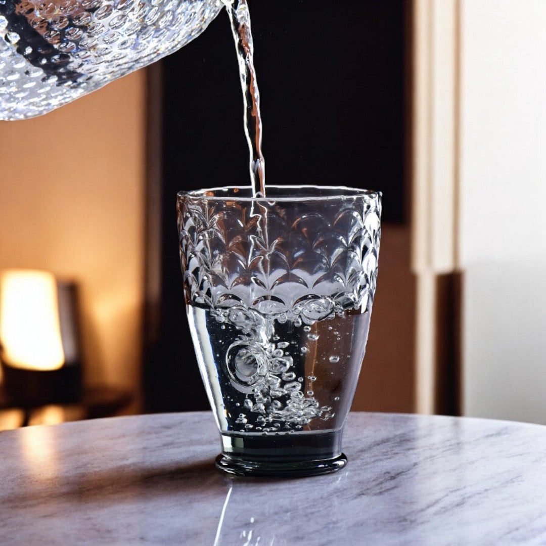 Koi Harmony Stackable 4 Glass Cups Set