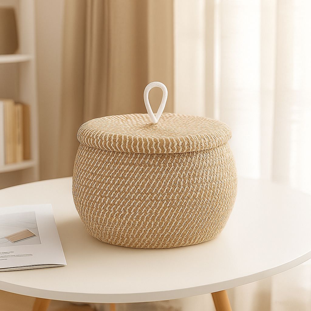 Lang Neutral Weave Storage Basket