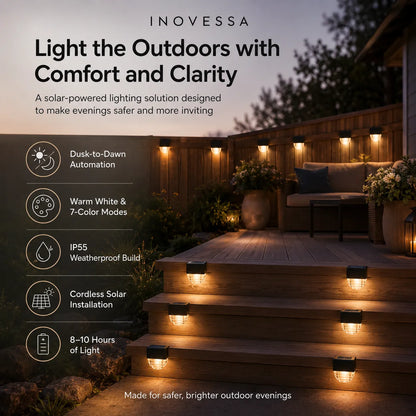 Lumira Solar Deck & Fence Lights (6-Pack)