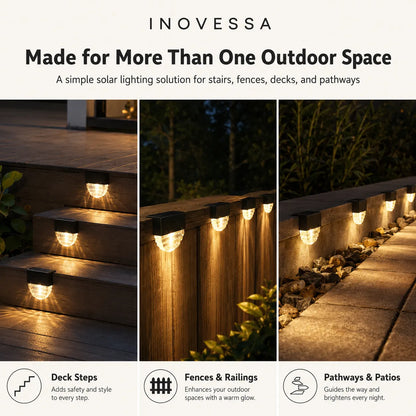 Lumira Solar Deck & Fence Lights (6-Pack)