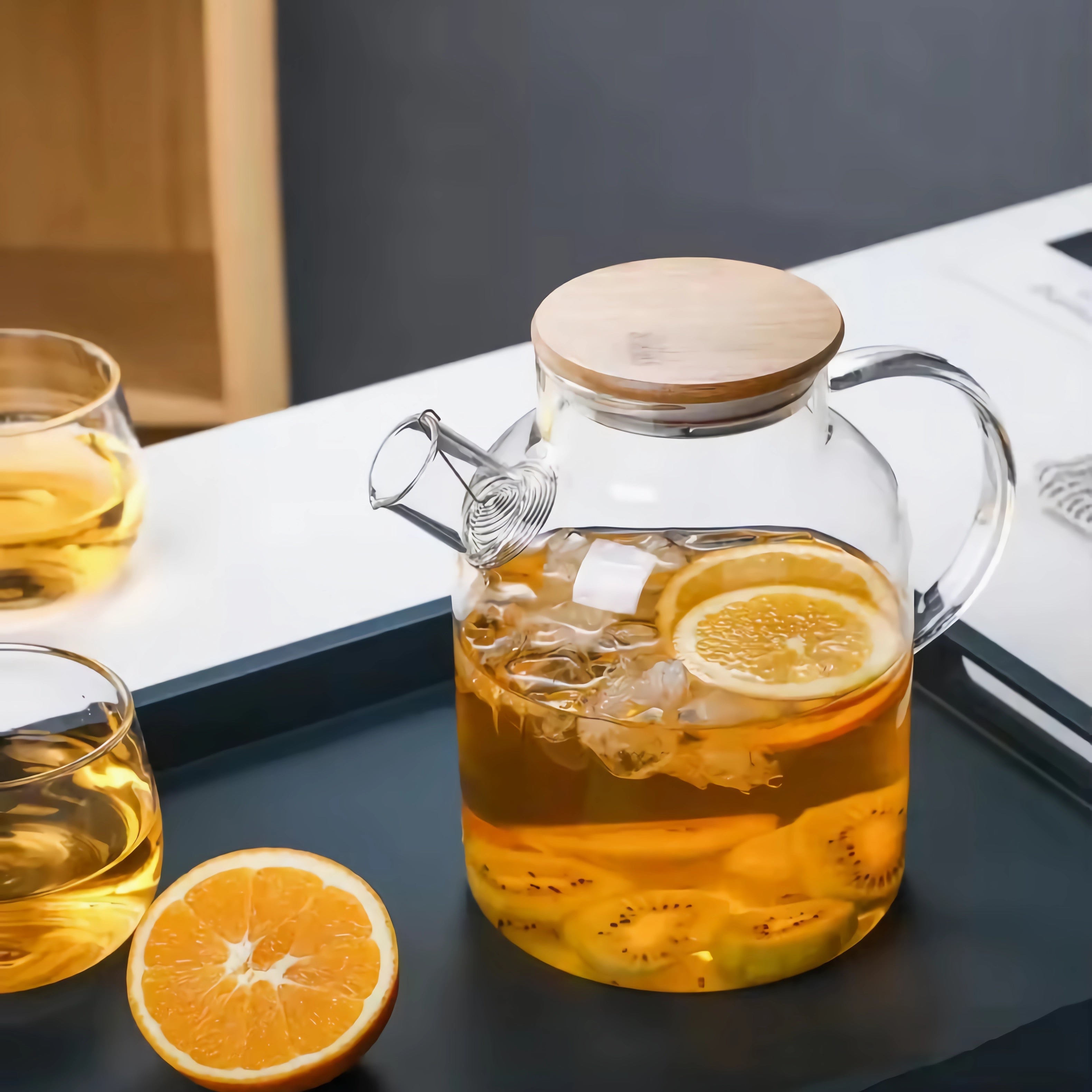 Lynn Bamboo Glass Teapot 1.8L (61oz)