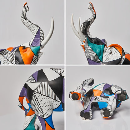 Mosaic Majesty Elephant Figurine